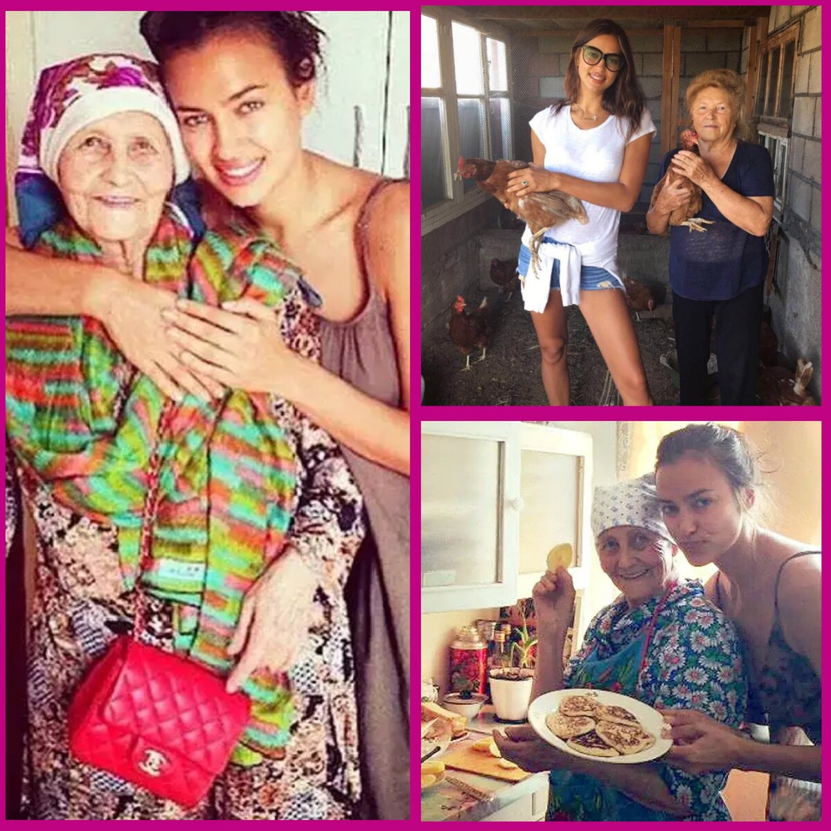 Ирина с Бабушкой Галией. Такая обычная русская девчонка. И оладушки она ест, и беляши)