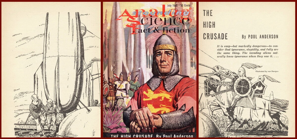 Иллюстрации Van Dongen к повести The High Crusade by Poul Anderson 