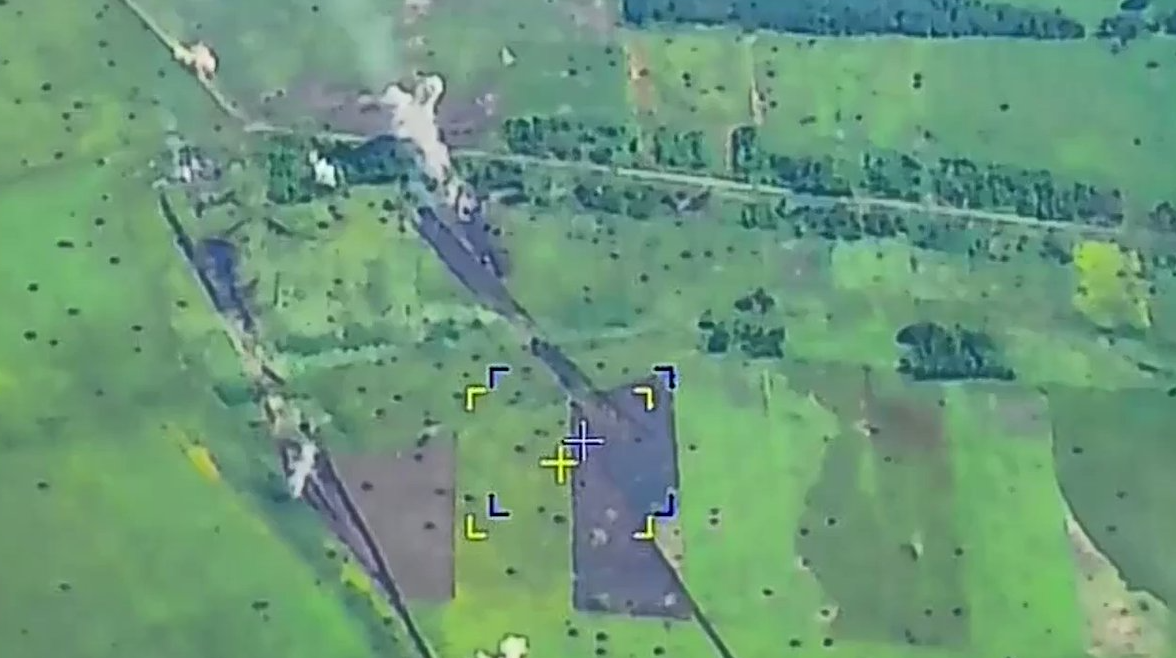 Горящая техника ВСУ