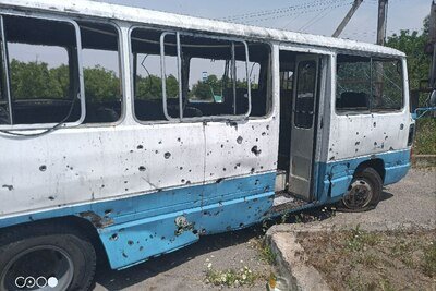    Боевики киевского режима обстреляли пункт эвакуации гражданских в Голой Пристани © Telegram-канал главы администрации Херсонской области Владимир Сальдо