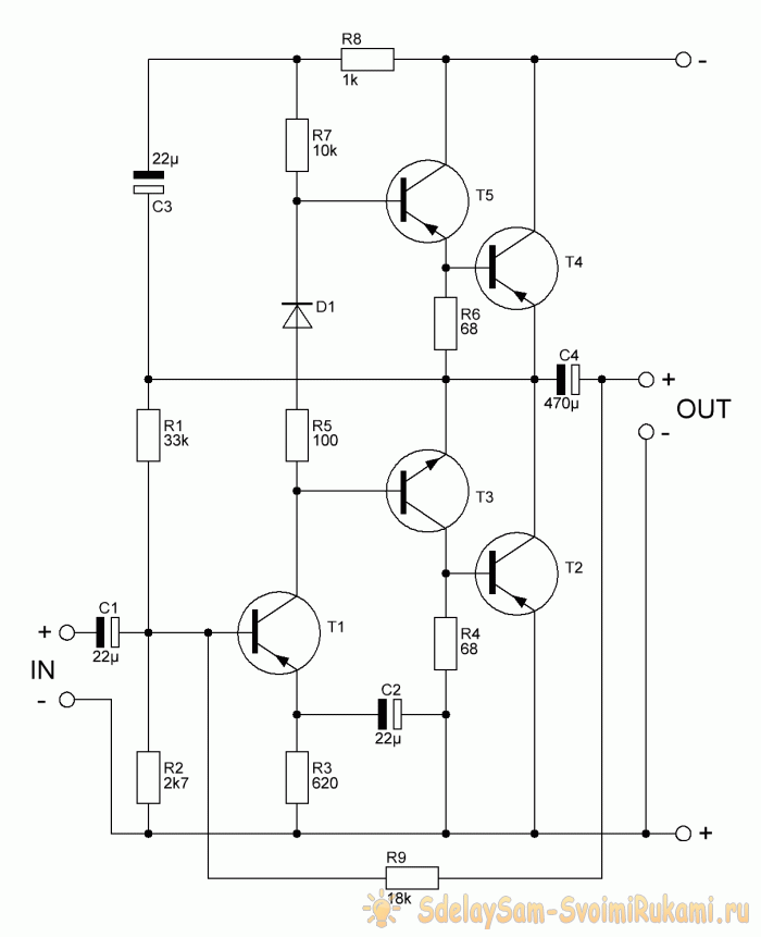 Усилитель звука на транзисторах своими руками