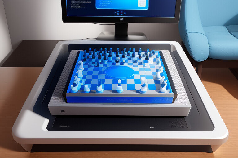 Рисунок ИИ по запросу «Изображение компьютера IBM Deep Blue, который победил чемпиона мира по шахматам Гарри Каспарова в 1997 году.»