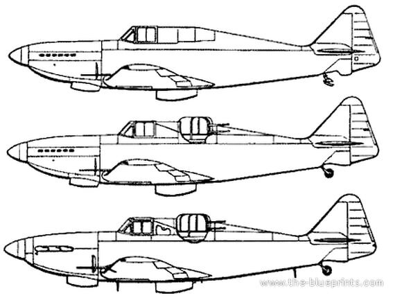 Первый, второй и третий прототипы истребителя Boulton-Paul P.82 Defiant 