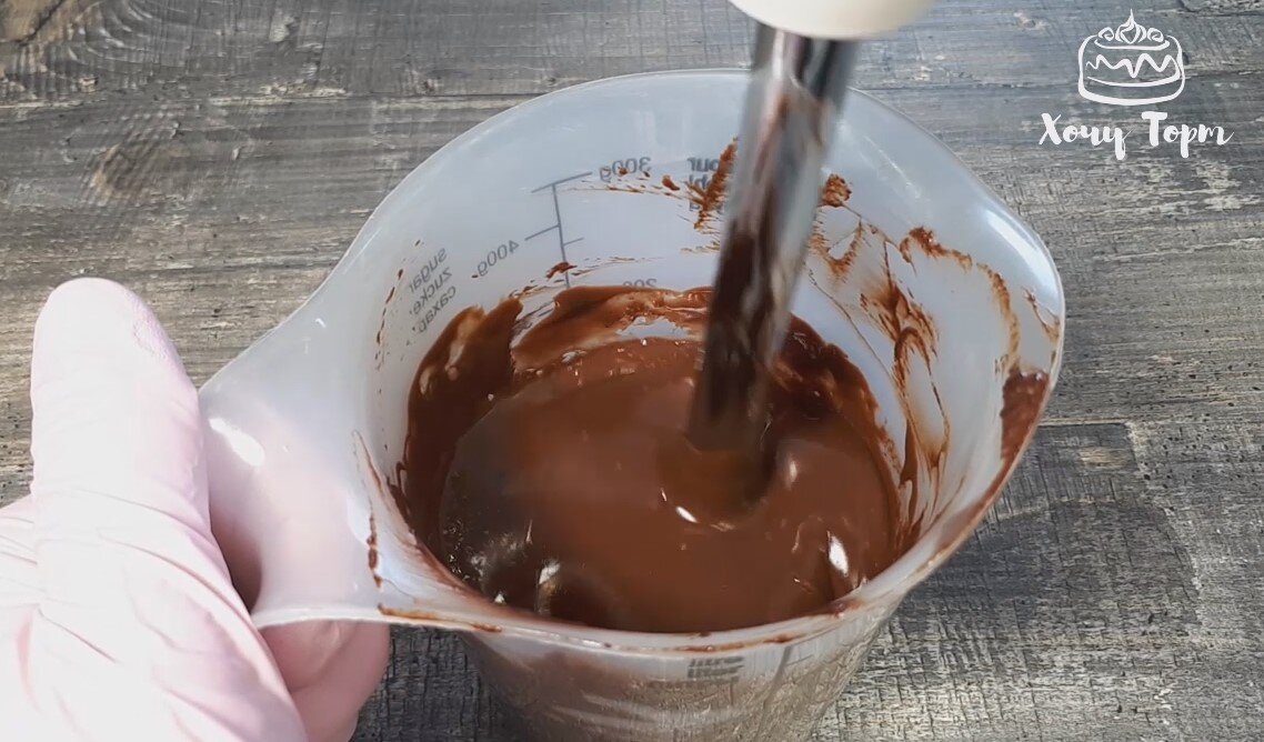 Плотный шоколадный крем для торта
