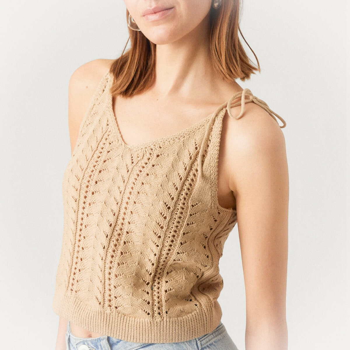 Milk It Cable Knit Cropped Cardigan