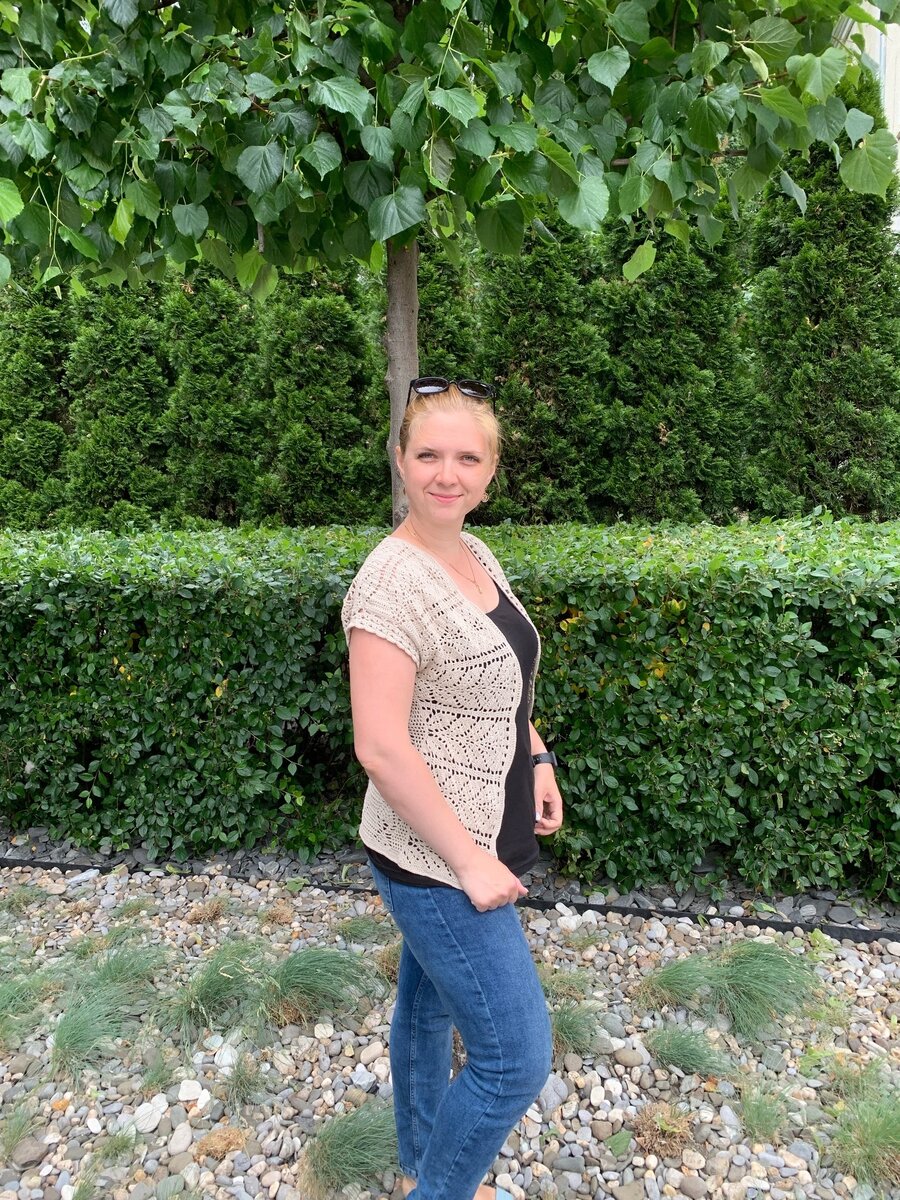 Жилет из Пехорки Жемчужная