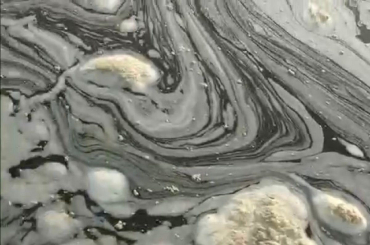    Грязная пена на реке Лена беспокоит жителей Якутии