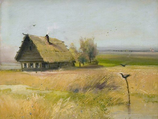 Алексей Саврасов. Фили. Кутузовская изба до пожара