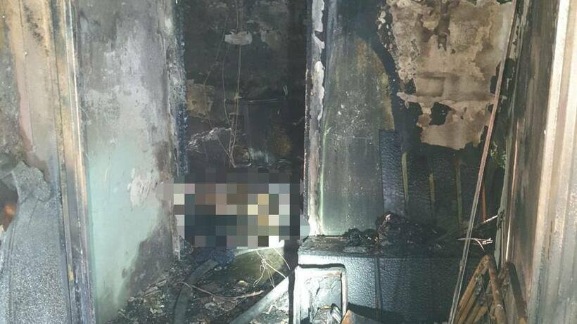    Пожар на третьем этаже жилого дома на улице Кравченко в столице © Telegram-канал Прокуратуры Москвы