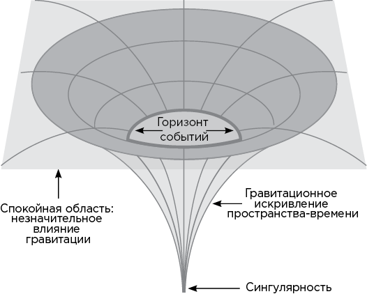 На рисунке укажите сингулярность горизонт событий дорисуйте и укажите