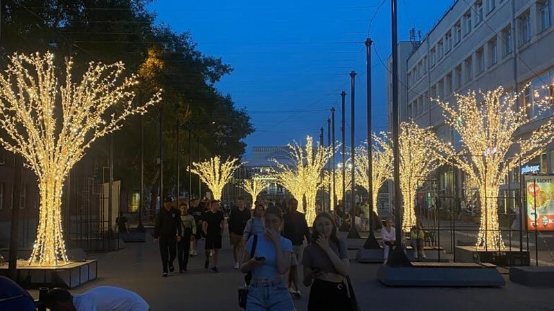 Карта с перекрытыми улицами