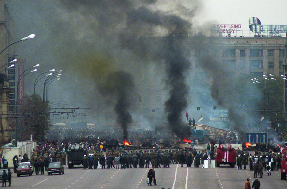 3 октября. Бунт 1993 в Москве. Путч 1993 Останкино. Переворот в России 1993.