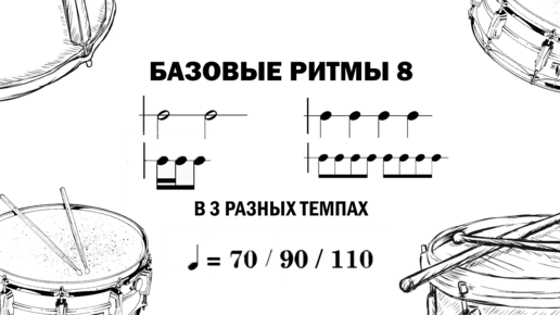 ИНТЕРАКТИВНАЯ практика базовых ритмов ч.8 | Чтение ритма новичку | Восьмая с точкой | Развитие восприятия нот