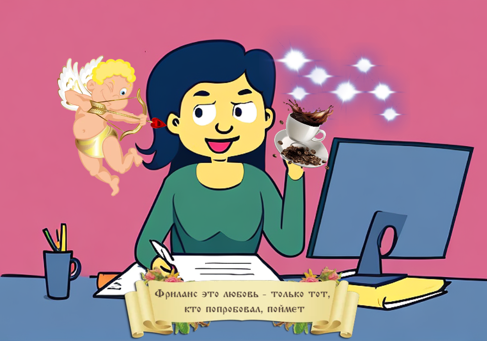 Фриланс это любовь - только тот, кто попробовал, поймет. Никакая офисная работа не сможет дать тебе такой уровень свободы и создать такую атмосферу вдохновения