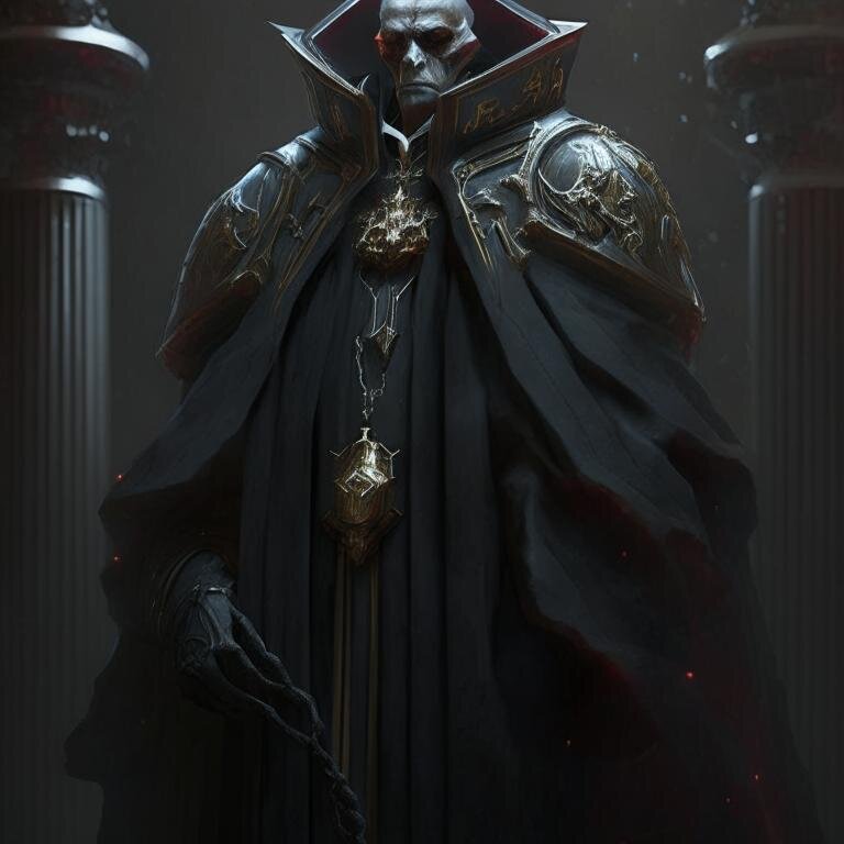 Верховный темный судья. Похоже на вселенную Warhammer.