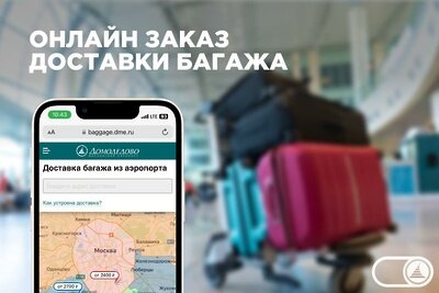    Услуга по доставке багажа онлайн ©пресс-служба аэропорта Домодедово