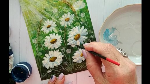 Ромашка Как нарисовать ромашки / draw daisies