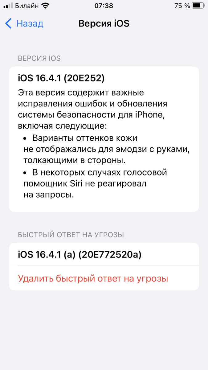 Apple выпустила первый «скоростной» патч безопасности для iOS | 4pda.to |  Дзен