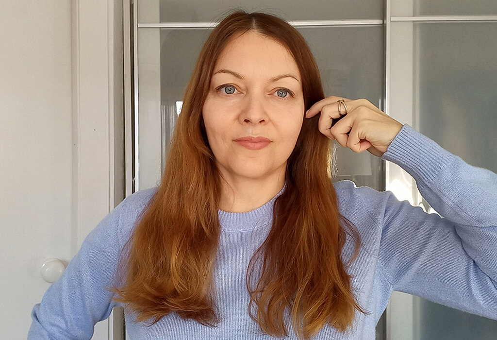 Мои волосы и мое лицо без лифтинга, для алгоритмов Дзена. В отсутствии британских стилистов