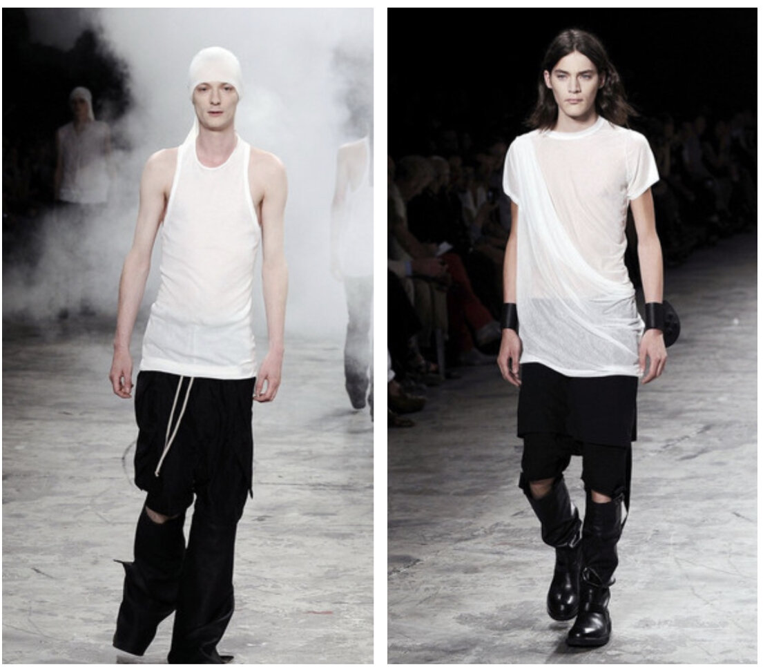 Runway looks from Rick Owens Anthem SS11