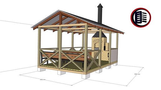 Беседка для дачи Стройдвор