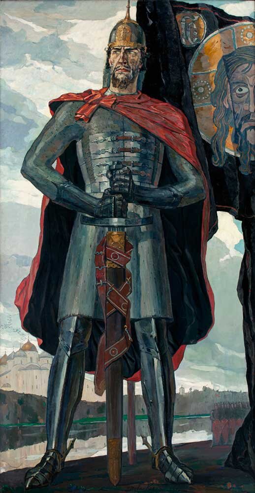 П,Д,Корин. Центральная часть триптиха Александр Невский, 1942