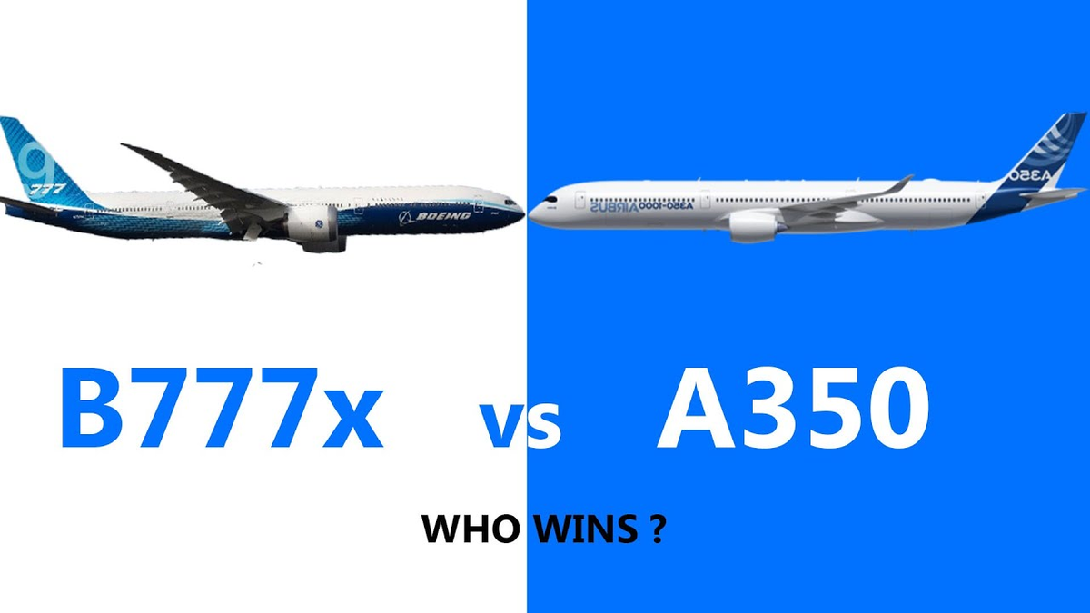 Boeing 777X против Airbus A350 — какой самолет лучше? | АвиаОбоз | Дзен