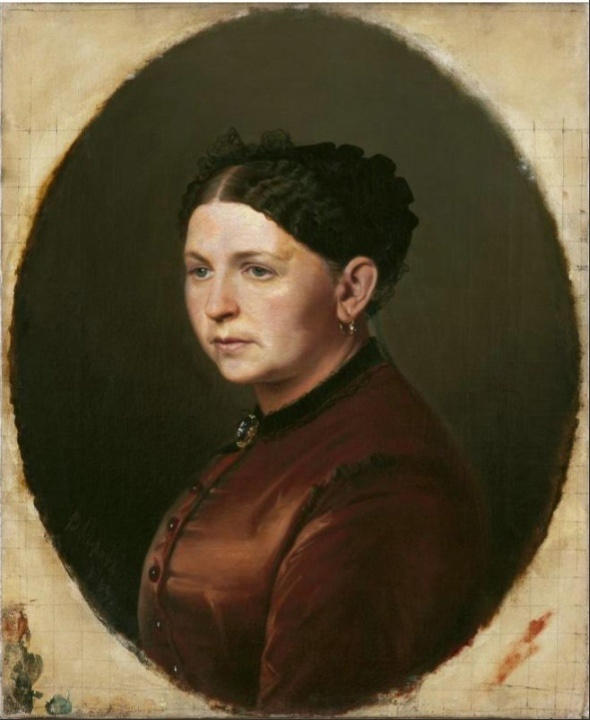 Перов Василий Григорьевич (1834-1882) Портрет Ф.И. Резановой. 1869. Холст, масло 