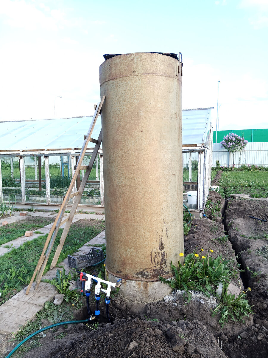 Накопительная ёмкость системы летнего водопровода