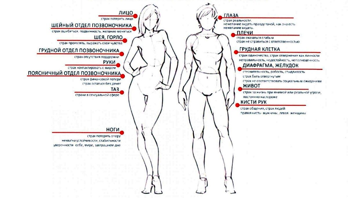 Психосоматическая карта страхов картинка