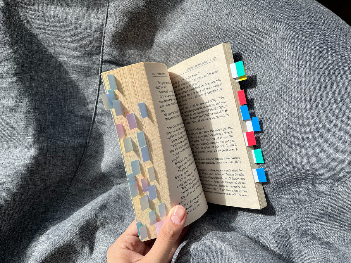 Добавляю закладки с самыми часто встречающимися словами в книге