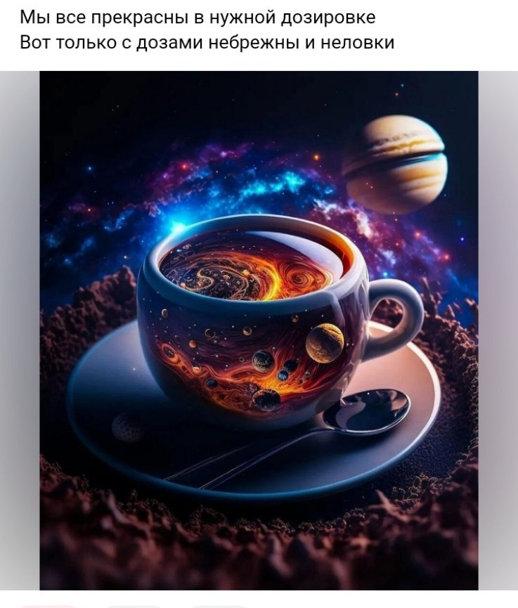 Личная Вселенная каждого, вполне способная испугать других...)