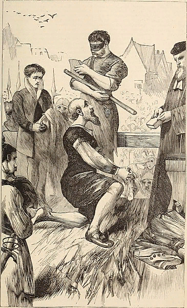 Обезглавливание Томаса Мора, иллюстрация 1870 года