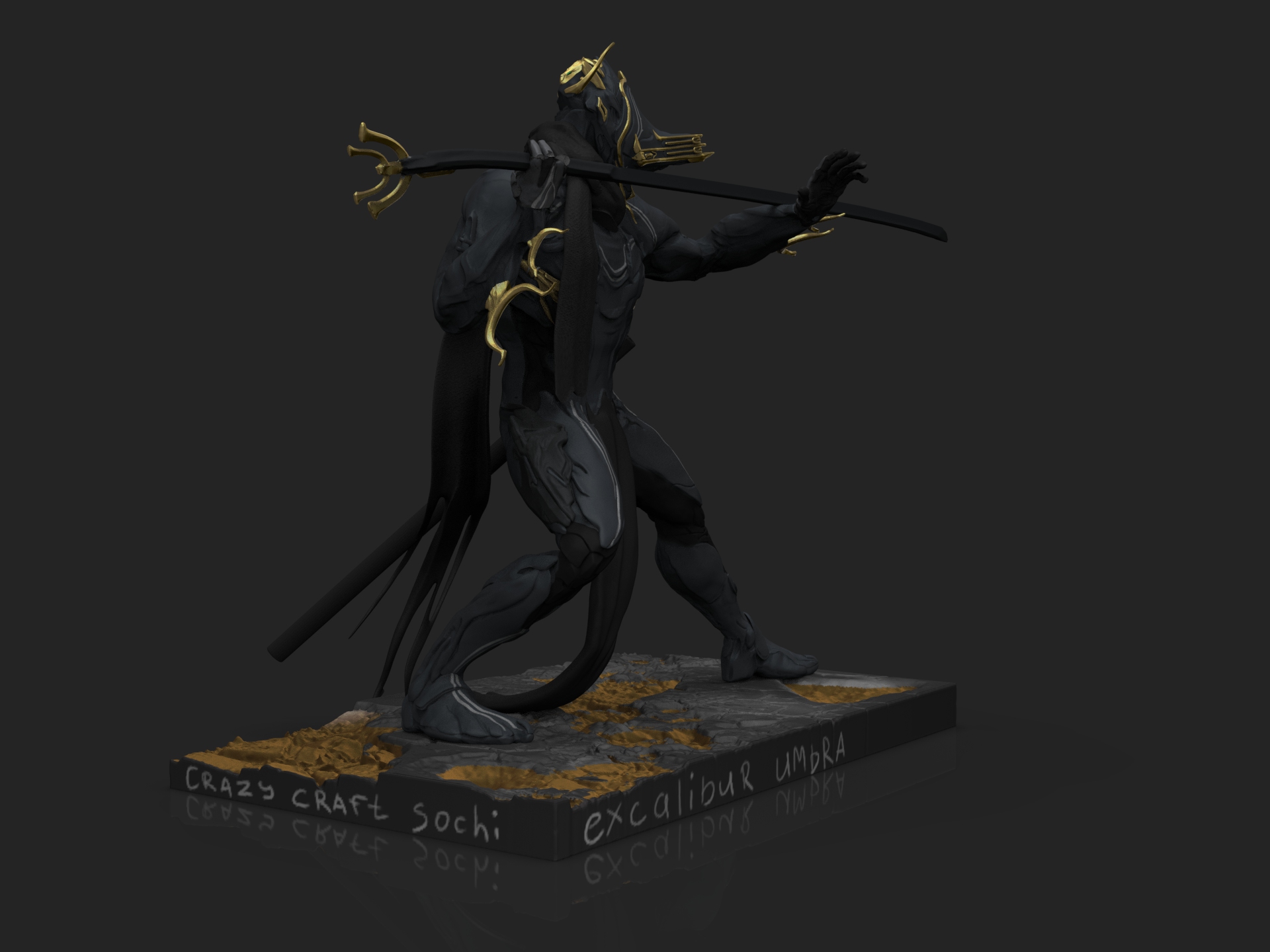 excalibur umbra лепка в ZBrush