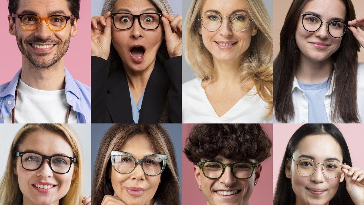    Лица разных людей:Freepik