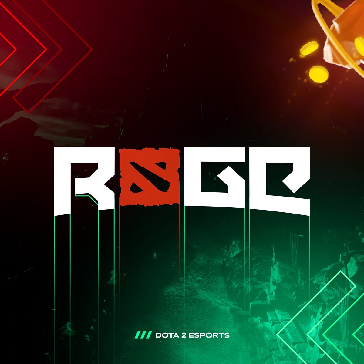 Логотип RAGE — организатора турниров по DOTA 2