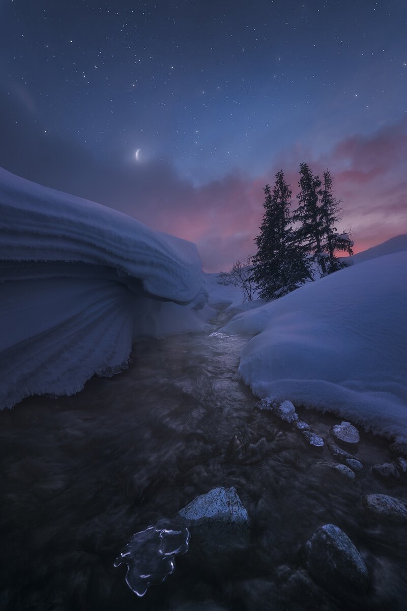 Озеро Малый Вудъявр. Предгорье Хибин.