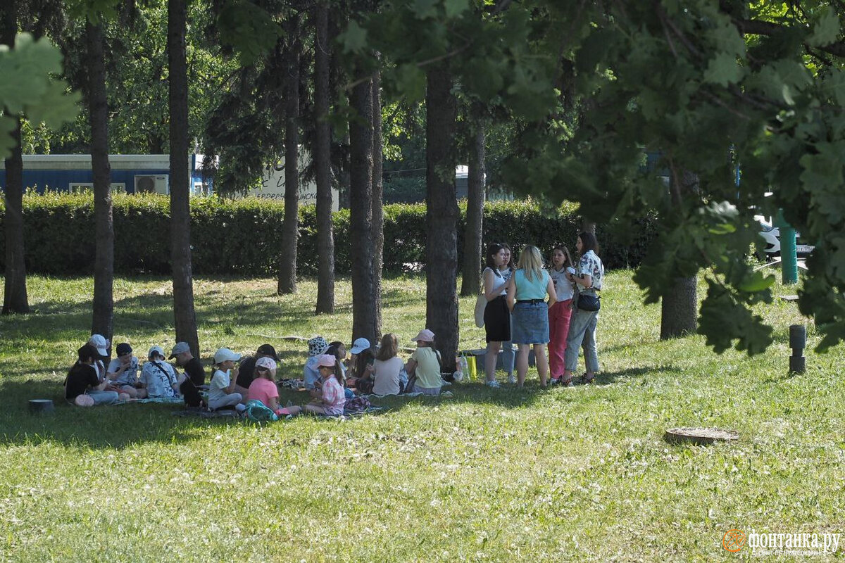 На лавочке в парке