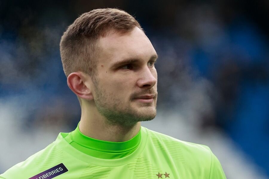    Вратарь московского футбольного клуба «Динамо» Игорь Лещук © Сергей Фадеичев/ТАСС