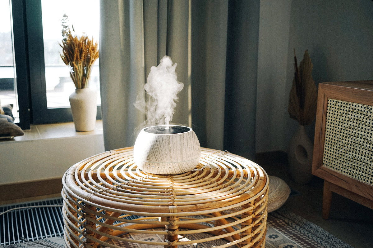 Ультразвуковой аромадиффузор - Bluetooth колонка с ионизатором воздуха Mandala Blanc