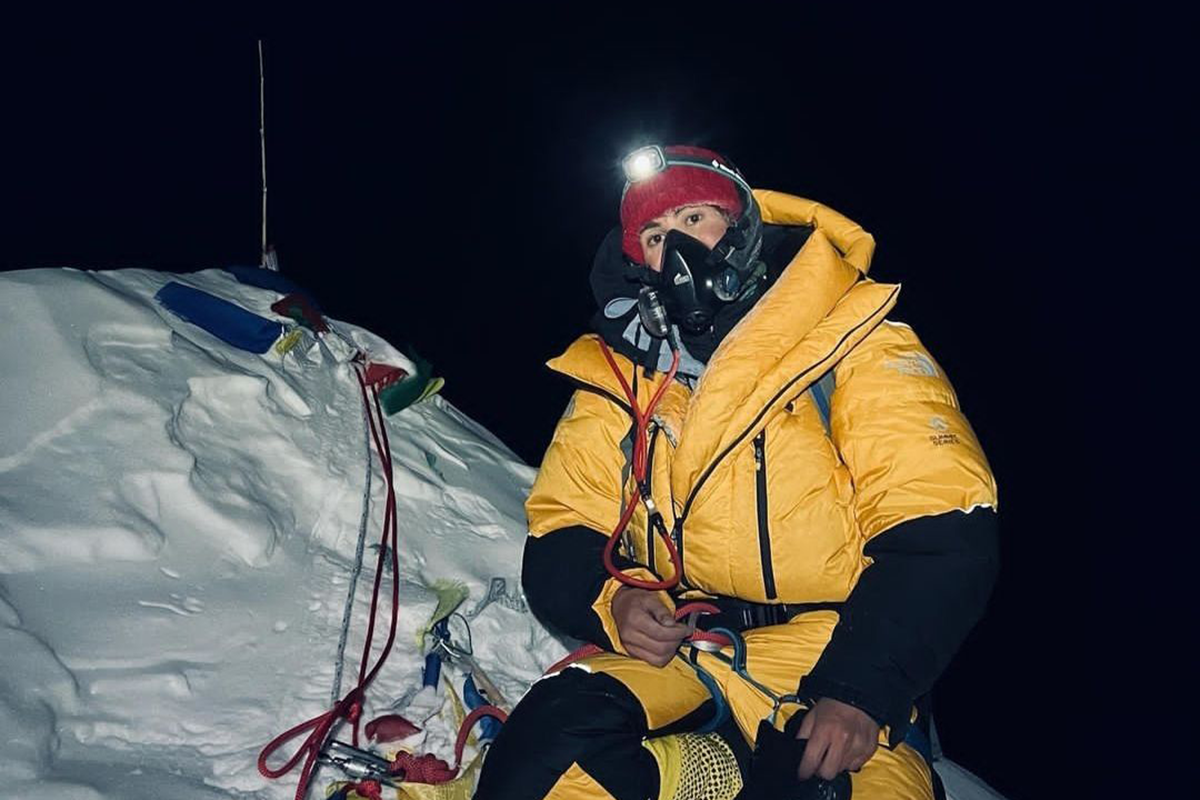 В базовом лагере на горе Макалу  Фото: личный архив Алины Пековой
