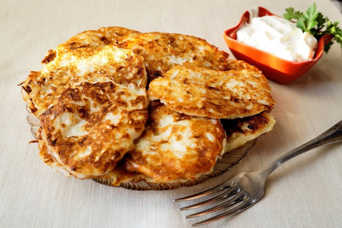 Оладьи с капустой