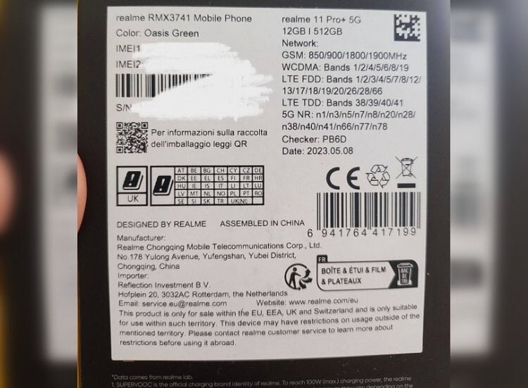    Смартфон имеет европейскую сертификацию, но все равно блокируется в России