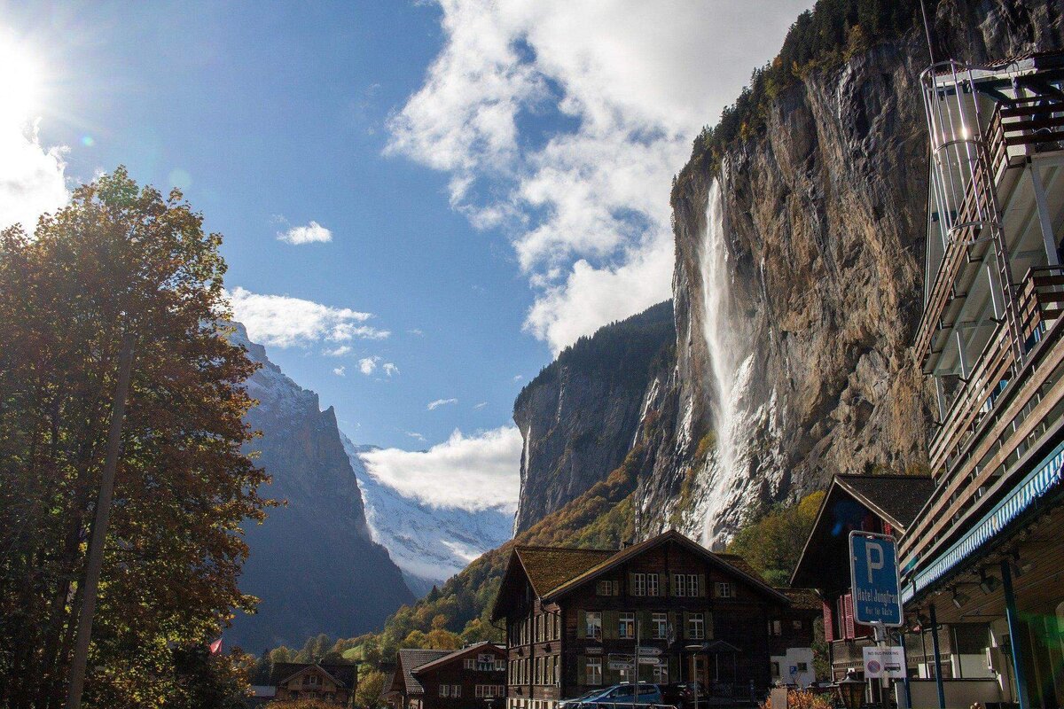 Швейцария водопад Штауббах Валь