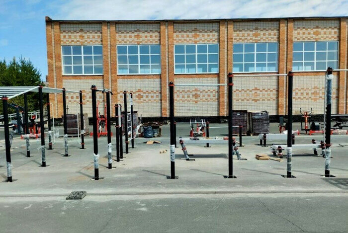    В Новоорском районе монтируют площадку ГТО Кристина Просвиркина