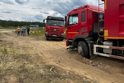    Незаконная добыча песка в Раменском округе © Пресс-служба Министерства экологии и природопользования Московской области