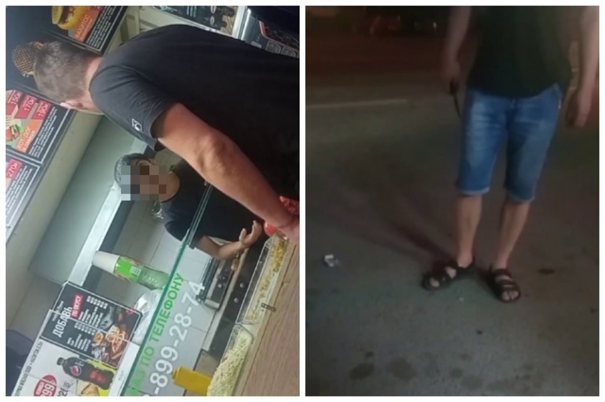    В Новосибирске мужчина угрожал посетителям ножом в ларьке с шаурмой