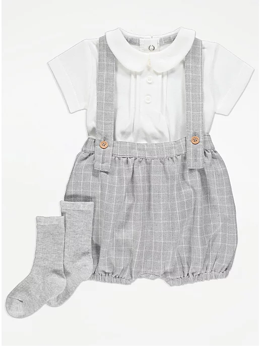 Ромпер-комплект от английского бренда George,  возраст 3-6 м.