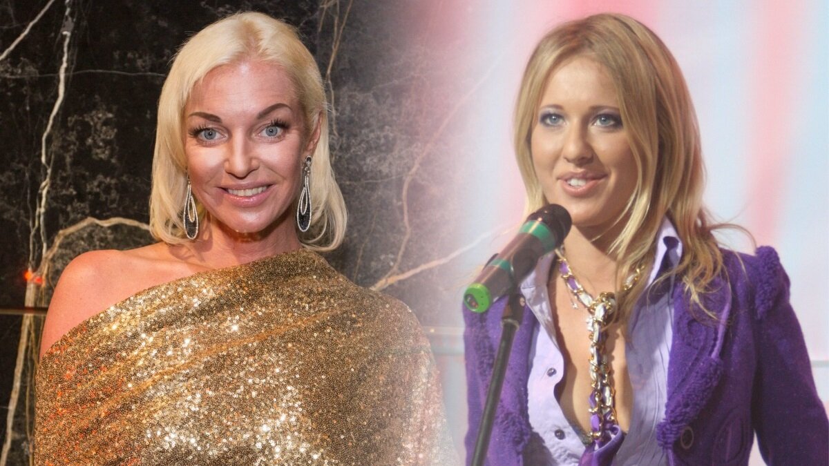    Анастасия Волочкова и Ксения Собчак