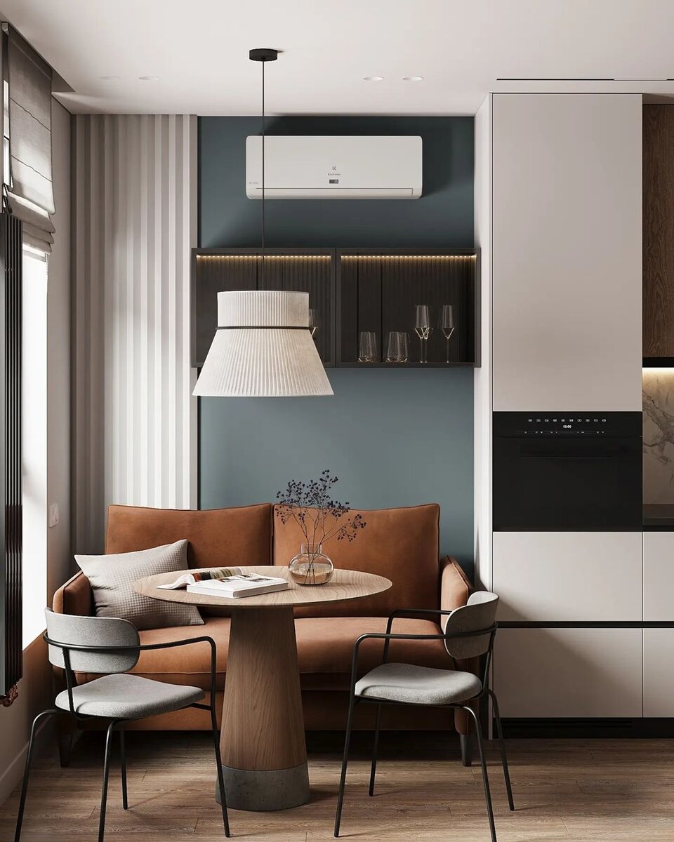 Кухня-гостинная 12,3 м2 от Алексея Волкова (подробнее на нашем канале, подписывайтесь)